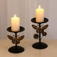 thumbnail image 4 of Shisuyan 2Pack Retro Candlestick Home Decor Metal Round Base Indoor Decor, 4 of 8