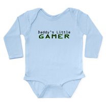 CafePress - Daddy's Little Gamer Body Suit - Long Sleeve Cotton Baby Bodysuit