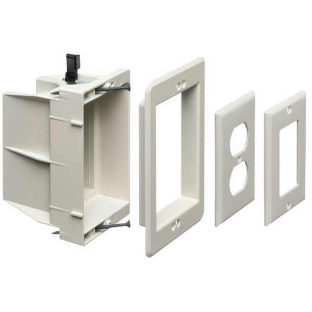 Arlington DVFR1W1 Recessed Electrical/Outlet Mounting Box, Single Gang
