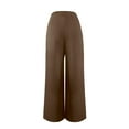 thumbnail image 5 of Delayuji Pants For Women Suit Pants Business Pants Casual Wide Leg Pants High Waisted Ladies Lightweight Work Pant With Pockets Spring Outfit, 5 of 5