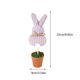 thumbnail image 3 of Decoraciones de Pascua, Adornos de Pascua, Regalos de Pascua Decoración cómoda para macetas de Pascua Adornos tejidos, 3 of 6