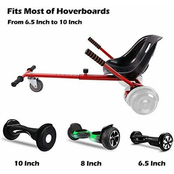 Hoverboard Go Kart Seat Attachment Accessories for - Adults, Hoverboard Buggy Attachment with Adjustable Frame for Girls Boys, Transform Hoverboard into a Go Cart, Gift Idea for