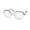 black / rose gold, variant on KOALI 20110K EYEGLASS FRAME/EYEWEAR STAINLESS STEEL OVERSIZED LENSES FRENCH RARE