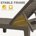 thumbnail image 4 of Uforic 1 Pcs Patio Chaise Lounge Chairs, Easy Assembly & Lightweight, Adjustable Outdoor Lounge Chairs, Brown, 4 of 5