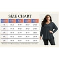 thumbnail image 5 of SWQZVT Long Sleeve Tops for Women Fall Casual Plus Size Waffle Shirts Loose Fit Oversize Sweatshirts Tunic Blouses for Winter Clothes, 5 of 7