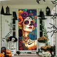 thumbnail image 6 of Hometravel Halloween Door Cover, Day of the Dead Themed Door Decoration, Large Festival Party Decor for Holiday Celebrations and Events, 6 of 6