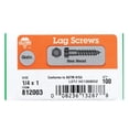 thumbnail image 1 of Hex Lag Screw, Galvanized, 1/4 x 1 In., 100-Pk. - 812003, 1 of 3
