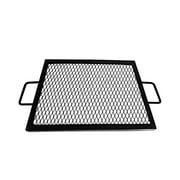 Simond Store Heavy-Duty X-Mark Cooking Grill Grate, 40-Inch Square Portable Grill Grate with Handles for BBQ Outdoor Cooking, Camping, Picnic & Gatherings