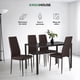 thumbnail image 2 of Juego De Comedor 4 Sillas y Mesa De Vidrio Templado Lexus marron 5, 2 of 8