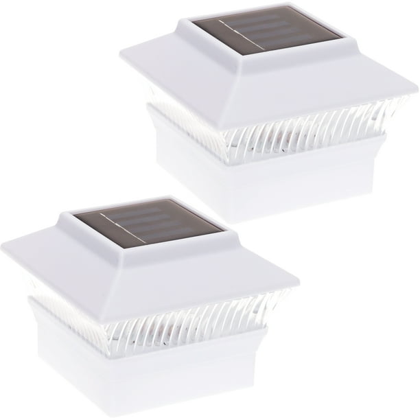 GreenLighting 2 Pack Standard #2 Solar Powered 4 x 4 LED Fence 