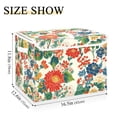 thumbnail image 5 of Yayeee Collapsible Cube Storage Bin with Lid Fabric Closet Decorative Basket with Handles, Colorful Flowers Pattern, 5 of 7