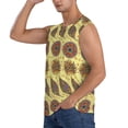 thumbnail image 3 of Lsque Bohemia Print Men's Cotton Blend Sleeveless Muscle Shirts (S-3XL)- Moisture Wicking, Odor Protection, UPF 30+,XX-Large, 3 of 8