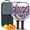 Black-3, variant on Pickleball Paddles Set Of 2, Fiberglass Surface, Vintage Floral & Butterfly, 4 Balls & Bag