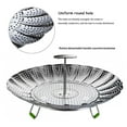 thumbnail image 4 of Vegetable Steamer Basket, Stainless Steel Veggie Steamer Basket for cooking - Folding Expandable Insert Steamers to Fits Various Size Pot, 4 of 6
