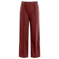 thumbnail image 5 of vigerkar Women 2 Piece Lounge Set Vneck Sweatshirt High Waist Sweatpants Suit Matching Sweatsuit (Wine, XL), 5 of 5
