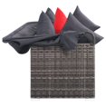 thumbnail image 5 of vidaXL 7 Piece Garden Lounge Set with Cushions Poly Rattan Grey, 5 of 5