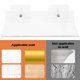 thumbnail image 3 of Estante de almacenamiento de pared de acrílico transparente en forma de L para baño, sin perforaciones, 3 of 7