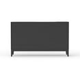 thumbnail image 3 of Alpine Furniture Cove Wood 60" Server With Doors and Drawers in Vintage Black, 3 of 7