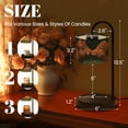 thumbnail image 3 of Candle Warmer Lamp with Timer, Highland Cow Paintings Farmhouse Cattle Daisy Long Fur Non-slip Wireless Remote Control Wax Melts Warmer with 4 Bulbs for Home Office Dorm, Birthday Gifts for Women, 3 of 7