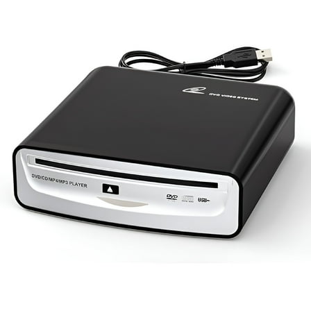 GJX CD DVD Player For Car, Portable USB Universal External CD Player for Car, Laptop, Desktop, TV, Mac, Computer, Plug and Play (For Android 4.4 And Above Navigation) - Standard CD Player