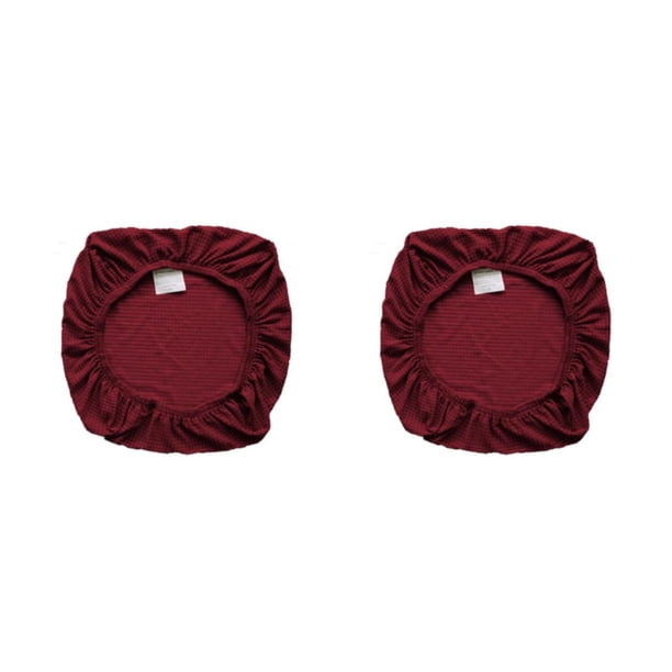 Funda de cojín para silla Naiovety Vino rojo 2piezas Protector elástico antideslizante