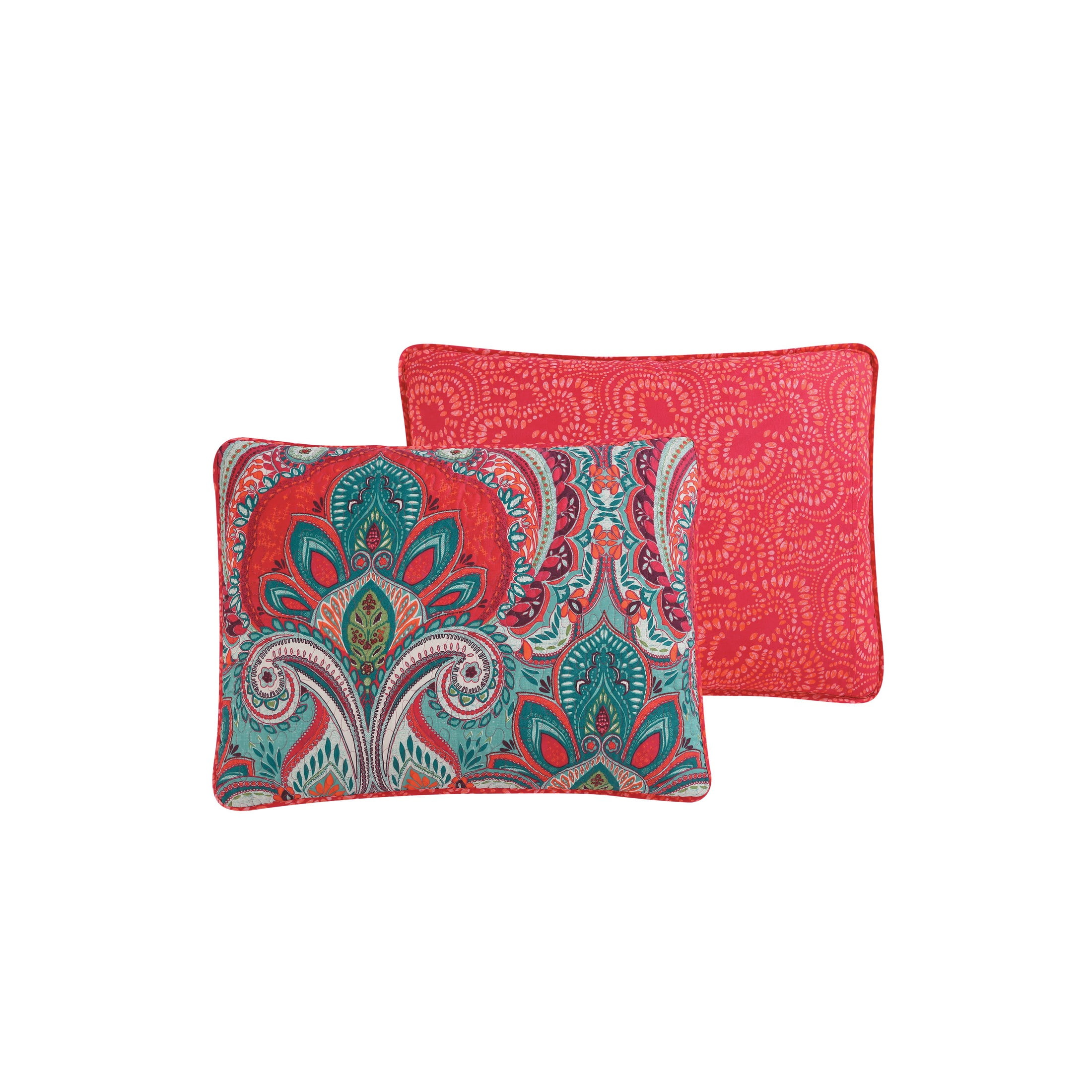 VCNY Home Casa Real 5-Piece Multicolor Damask Reversible Quilt Set, King, Adult, Unisex