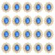 thumbnail image 1 of 20 Piezas de Botones de Strass, Piedras de Strass de Base Plana para Coser con Gemas de Espejo de Base Metálica para Embellecimientos de Manualidades para Ropa, Zapatos, Sombreros, Bolsas, Azul Oscuro, 1 of 6