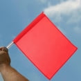 thumbnail image 3 of ZOUSSIQI 2pcs Volleyball Flags Line Judge Lightweight Red Referee Signal Flags for Volleyball Soccer Track and Field CA919-56033, 3 of 9
