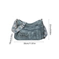 thumbnail image 3 of AUNVITO Large Capacity Crossbody Bag for Women, Faux Leather Satchel Shoulder Bag, Multi Pocket Travel Purse, Zip Closure and Adjustable Strap, 3 of 6