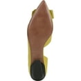 thumbnail image 4 of Franco Sarto Women's Green Leather Elisha 2 Half d'Orsay Pointed Toe Flats 7.5M, 4 of 4