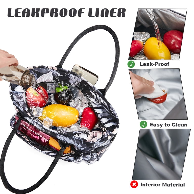 Insulated Lunch Tote Bag with Side Pockets photo 3