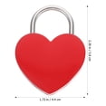 thumbnail image 3 of MasteelfCA Small Padlock with Key Romantic Couples Wishing Lock Jewelry Box Suitcase Lock, 3 of 8