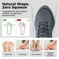 thumbnail image 3 of MAYKX Women's Walking Shoes for Plantar Fasciitis - Arch Support, Wide Toe Box & Anti-Slip Orthotic Sneakers with Removable Insole, 3 of 7