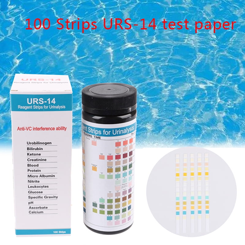 URS14 100strips Urinalysis Reagent Test Paper Urine PH Test Strips