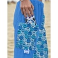 thumbnail image 3 of Towel Pants for Swimmers – Cotton Terry Towel Pants – Beach Coverup – Resort Wear – Swim wear - Blue Smiley Face Pattern, 3 of 7