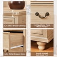 thumbnail image 5 of 5 Drawer Dresser, Wood Chest of Drawers for Bedroom, Vintage Storage Cabinet Dresser Unit with Antique Bronze Handles for Living Room, Closet,Hallway, 5 of 7