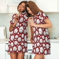 thumbnail image 4 of Vsdgher Motif Baseball Mignon Chemise de Nuit à Manches Courtes Col Rond Robe de Nuit Confortable à Volants, 4 of 6