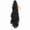 Black, variant on High Ponytail Hair Wigs with Water Ripple Curly Hair - Stylish Big Catch Cornrows Style for Women