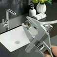 thumbnail image 2 of 6-68MM Adjustable Large Spanner Wrench Wide Jaw Opening Plumber Reliable Tool, 2 of 9