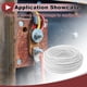 thumbnail image 3 of Cables eléctricos únicos para automóviles, cable de alimentación de 98 pies, blanco, TC, 1 pieza, 12AWG, 3 conductores, completamente aislado y con chaqueta de tacto suave, universal, 3 of 7