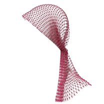 Xfvqtps Women Mesh Rhinestone Headbands Hollow Out Glitter Crystal Headscarfs Wrap for Rave Party Festival Nightclub Hot Pink