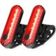 thumbnail image 1 of Juego de 2 luces traseras LED para bicicleta, linterna de seguridad brillante para la parte trasera de la bicicleta (roja), 1 of 5