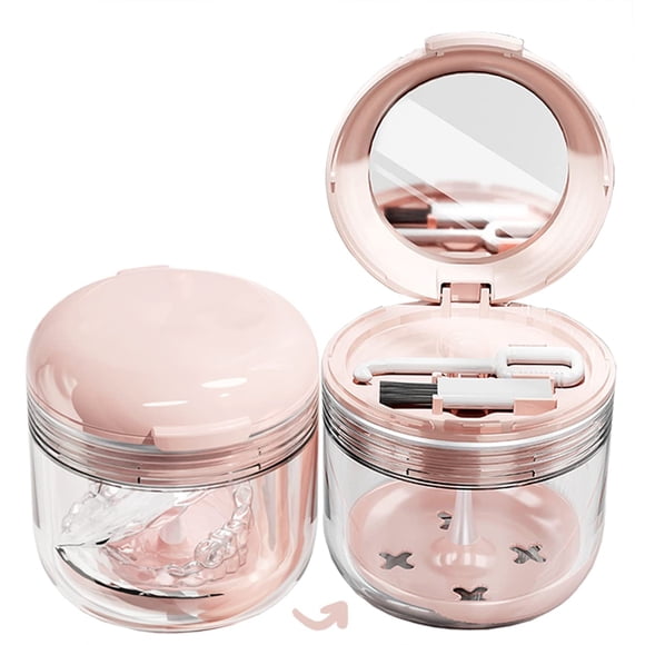 Protector bucal Retainer, caja para remojo MURRI&MURRDI, color rosa