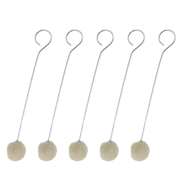 10 pinceles de lana de 12,5 cm para teñir cuero, mango de metal, para proyectos de artesanía en cuero.