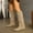 #457-Khaki, variant on Wowcloth Women's Winter Straight Leg Knee-High Boots – Comfortable Chunky Low Heel in Solid Color for Casual Fashion Wear