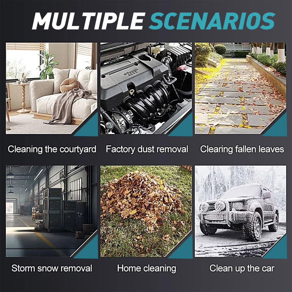 Electric Cordless Leaf Blower,Welan Handheld Leaf Blower with 1 × 3.75Ah Battery and Charger, Infinitely Variable Speed for Patio Cleaning and Lawn Care