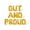 Gold, variant on Letter Balloons - OUT AND PROUD 16" Inch Alphabet Letters Foil Mylar Balloon Pride Day Party Banner (White)