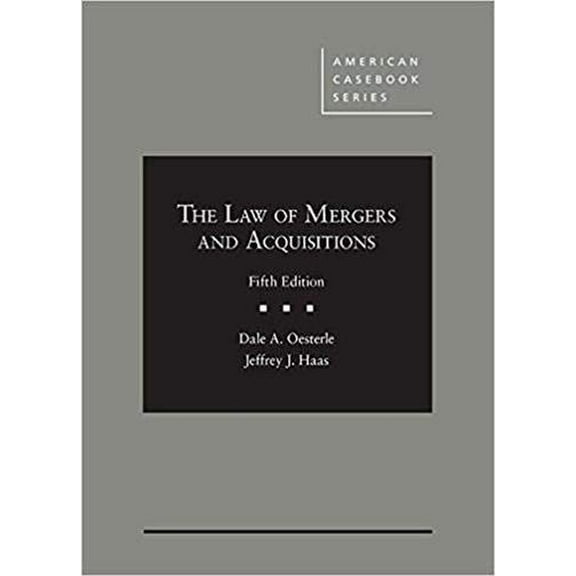 Pre-Owned The Law of Mergers and Acquisitions (American Casebook Series), 9781683289791, 168328979X, Hardcover, 5 edition