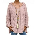 thumbnail image 3 of CHCNHAC Women's Plus Size Chunky Loose Fit Ribbed Knit Pullover Sweaters 2025 Fall Winter Lounge Fashion Long Sleeve Hooded Sweaters, 3 of 5