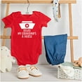 thumbnail image 3 of Relax My Grandma Is A Nurse Essential Romper Boys or Girls Infant Baby Brisco Brands 6M, 3 of 6